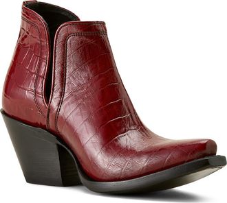 Ariat Dixon X Toe Short Western Boot in Red at Nordstrom Rack, Size 7.5