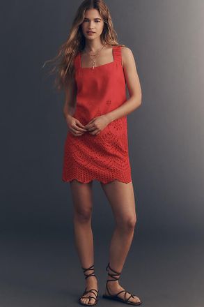 Greylin Kallie Linen Cotton Mini Dress