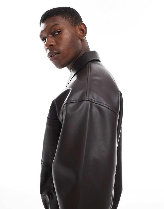 Bomber Jacket Asos Giacca Pelle Uomo Asos Giacca Bomber Marrone