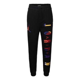 Air Jordan Rivals Loopback Colorful Alphabet Logo Sports Long Pants Black CJ7884-010