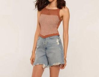 Heartloom Julie Crochet Tank In Clay