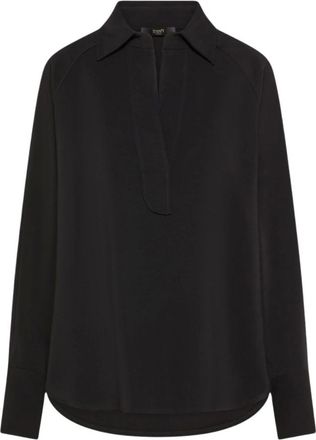 Seventy Cady Cr&ecirc;pe Shirt - - Blouses & Shirts - Donna - Nero - S