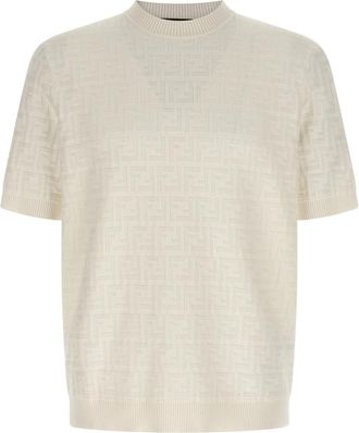 Fendi White FF Sweater