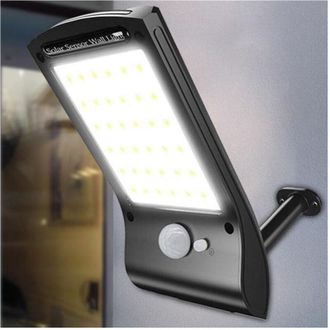 Trade Shop Trade Shop Traesio - Trade Shop - Solare Lights Applique 36 Led Por Parete Sensore Moviment Giardino Linq L808b