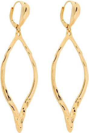 Alexis Bittar Alexis Bittar Brut 14kt Gold-plated Hoop Earrings - One Size