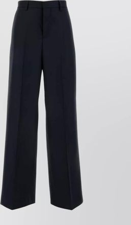 Ami wool wide leg trousers with belt loops