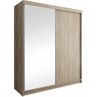 Mirjan24 Armario Dover 107, Roble Sonoma, 200x200x62cm, Puertas De Armario: Correderas, N&uacute;mero De Estantes: 0