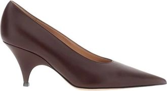 Gianvito Rossi Puntige Kittenhak Pomp - Dames - Pumps - Rood - 41 EU - Leer - Schoenen