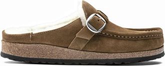 Birkenstock Buckley Shearling Klompen - Dames - Slip ons - Bruin - 37 EU - Leer - Schoenen