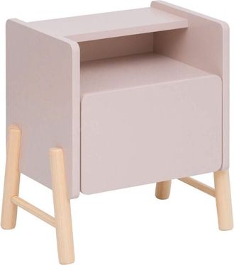 Mobili Rebecca Mobili Rebecca - Mesita de noche para niños Rebecca Mobili Rasam 49x40x30 mdf Pino Rosa Marrón