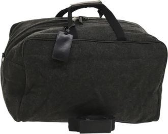 Prada Pre-owned Wool prada-bags - Dames - Vintage Handtas - Grijs - ONE Size - Wol - Vintage