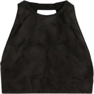 Max Mara Mxsfumetto crop top met uitsnede
