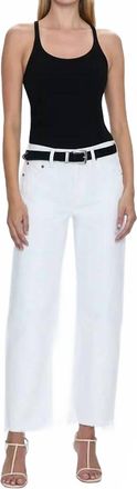 Pistola Denim Lexi Bowed Straight Jeans In Luxe White