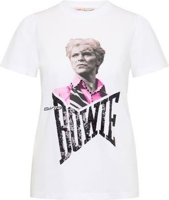 Maison Common David Bowie T-Shirt Limited Edition in White/multicolour at Nordstrom, Size Medium