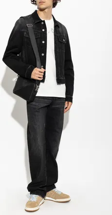 Fendi Denim Jacket, Mens, Black