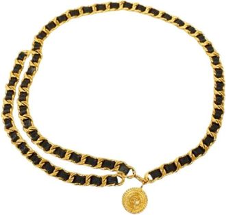 Chanel Pre-owned Belts, female, Black, Size: ONE SIZE Pre-owned Vintage Fabric Belt