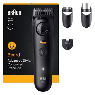 Braun Beard Trimmer Series 5, +4 Styling Tools, Bt5520 - Black