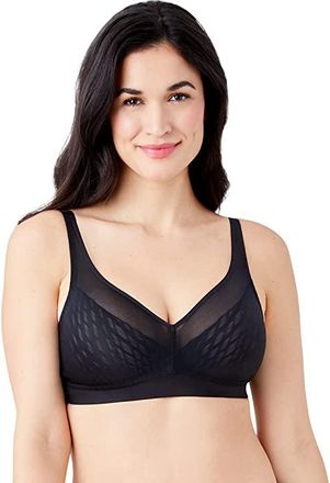 Wacoal Elevated Allure Wire Free Womens Bra Black : 34DDD, Spandex/Nylon/Mesh