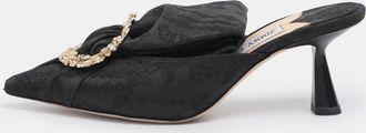 Jimmy Choo London Black Jacquard Lulla Mules