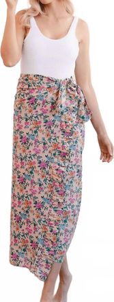 Sunshine Tienda Flor Coconut Sarong In Multicolor