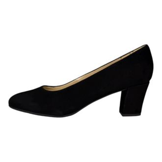 Eric Michael Womens Abby Classic Style Suede Heels In Black