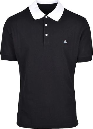 Vivienne Westwood Tops, Heren, Zwart, L, Katoen, Polo