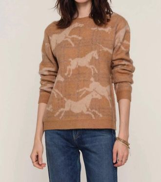 Heartloom Cerise Long Sleeve Sweater In Taupe