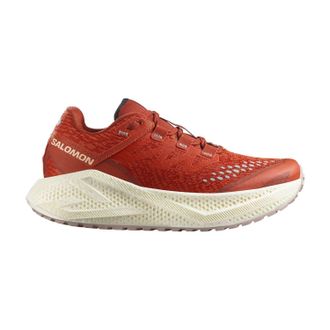 Salomon Womens Aero Glide 3 Grvl Running Shoes In Burnt Ochre/vanilla Ice/ Etherea