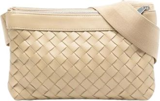 Bottega Veneta Pre-owned Cross Body Bags, female, Beige, Size: ONE SIZE Pre-owned Crossbody Bag