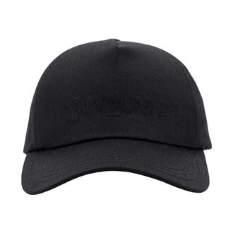 [SAINT LAURENT]☆SALE☆サンローランLOGO BALLCAP IN GABARDINE Logo gabardine baseball cap in black - Saint Laurent | Mytheresa