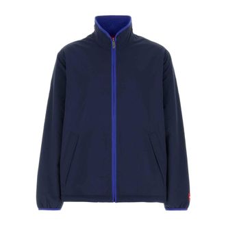 The North Face Wind Jackets, male, Blue, Size: L Red Box Reversible Fleece Jacket