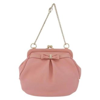 Ferragamo Pre-owned Handbag - Dames - Pre-owned - Roze - Maat: ONE Size Leer