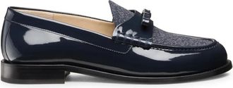 Stuart Weitzman Lottie Bow Loafer - Dames - Loafers - Blauw - 35 EU - Wol - Schoenen