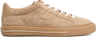 Hogan H691 Beige Suede Sneakers