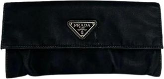 Prada Pre-owned Wallets, female, Black, Size: ONE SIZE Pre-owned Vintage Wallet