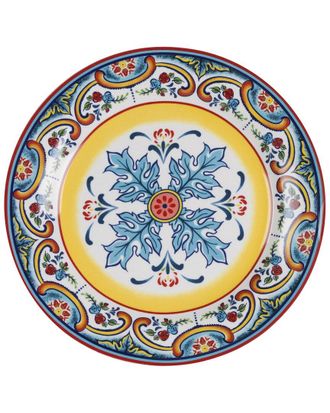 Euroceramica Zanzibar 4Pc Stoneware Salad Plate Set