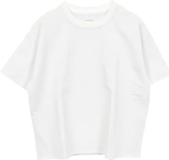 Bottega Veneta Check double-layer t-shirt - White