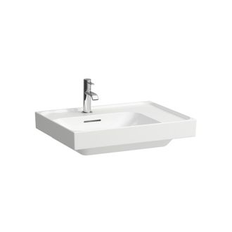 Laufen Lavabo Laufen Meda, Empotrable, Repisa Derecha, 600x460mm, Sin
