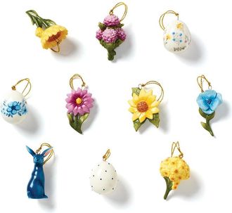 Lenox Floral Easter 10Pc Ornament Set