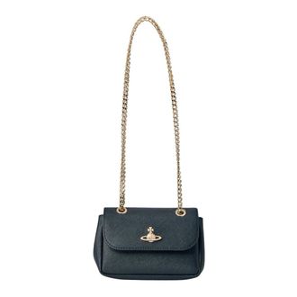 Vivienne Westwood Shoulder Bags, female, Black, Size: ONE SIZE Small Chain Purse