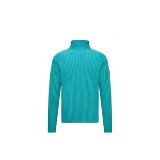 Moncler Wool & Cashmere Turtleneck Sweater Blue Size 3XL