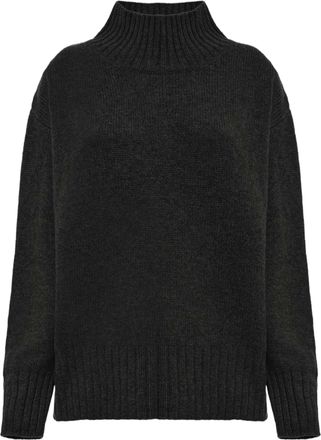 Malo Cashmere Sweater With Ribbed Turtleneck And Long Sleeves