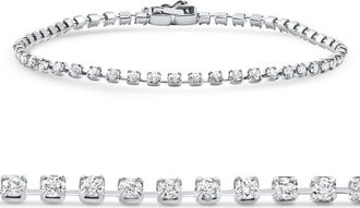 Pompeii3 Platinum 2Ct Diamond Tennis Bracelet 7 Lab Grown Size: Medium
