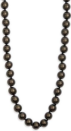 Kenneth Jay Lane Faux Pearl Necklace in Dark Gray Pearl at Nordstrom Rack