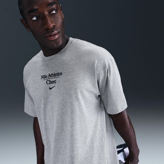 Nike Mens Cheer Max90 T-Shirt in Grey | APS566NACH-DGH