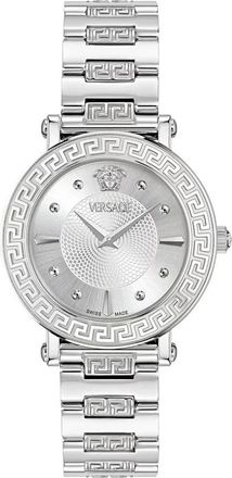 Versace Greca Sphere Watch - unisex - Horloges - Grijs - ONE Size - Accessoires