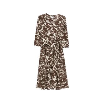 Max Mara Dames, Jurken, Bruin, Maat: XS Katoen