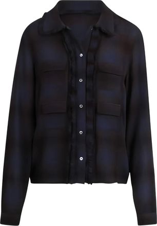 N&deg;21 check-pattern shirt - Blauw