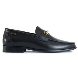 Simon Carter Mens Hexin Loafer Shoes - Black Leather - Size UK 11.5