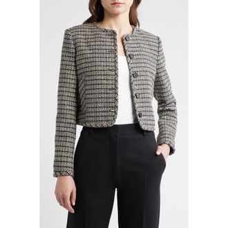 Theory Tweed Jacket in Shale Multi at Nordstrom, Size 12